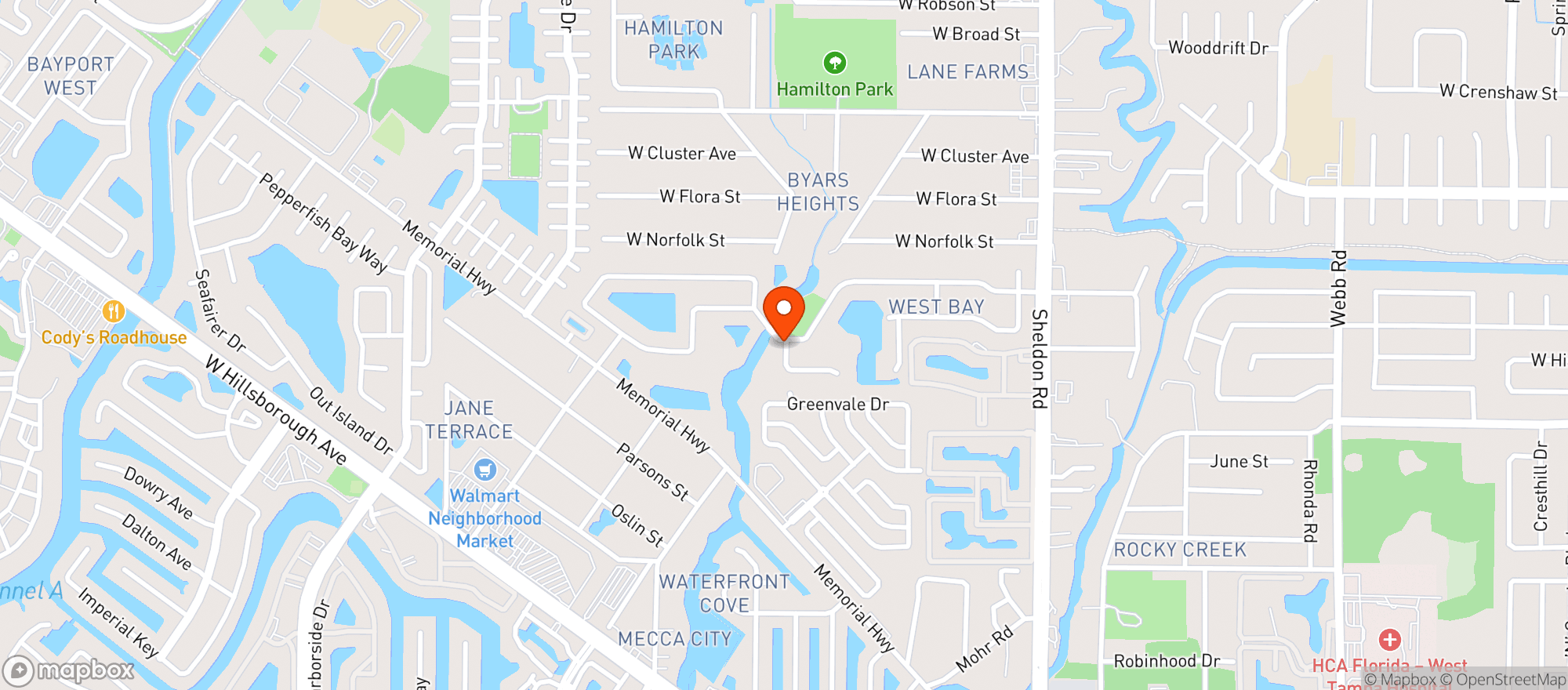Map showing Dick Creek Brewery