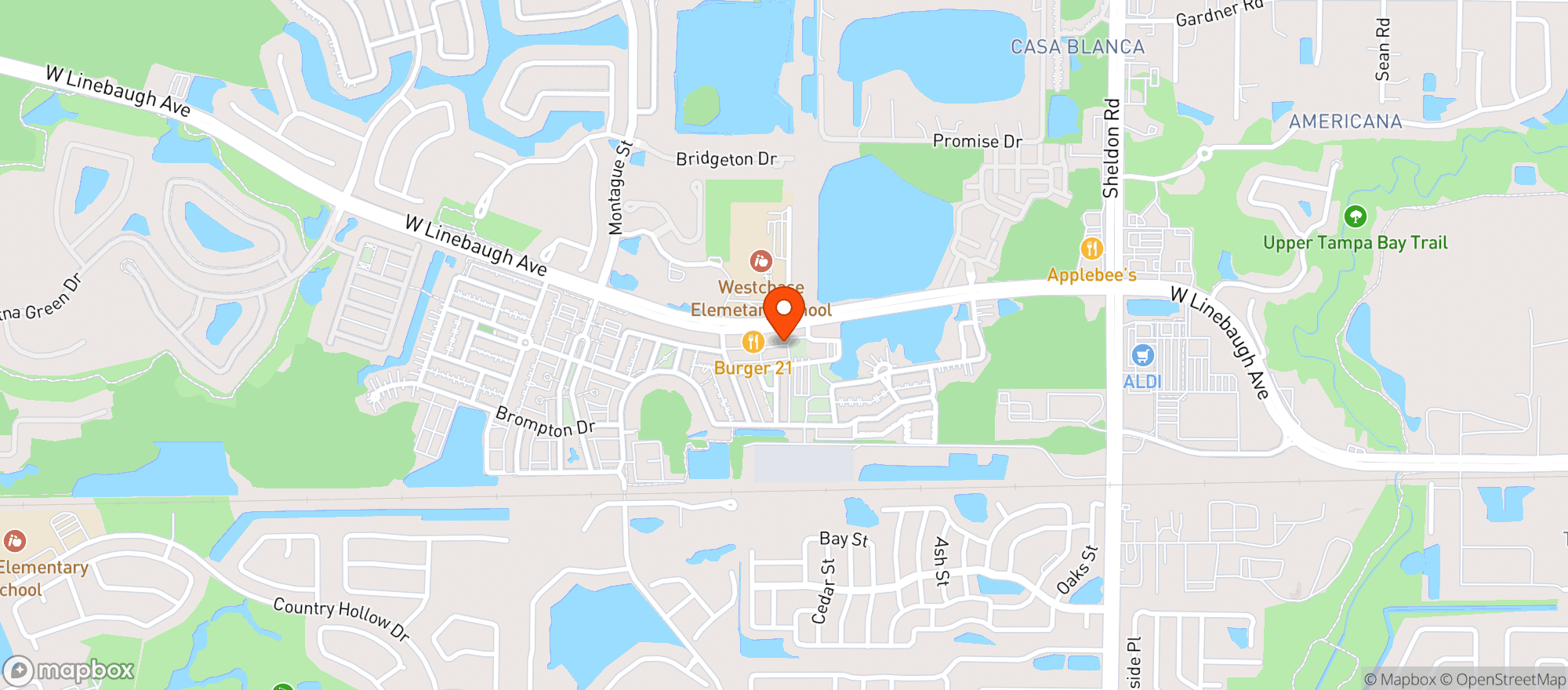 Map showing Maloney's Local Irish Pub