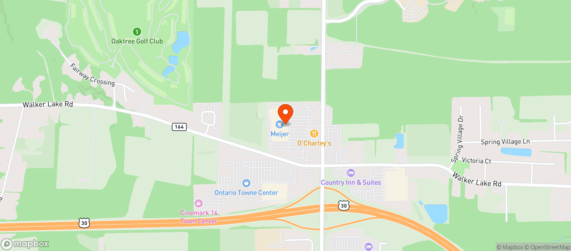 Map showing Meijer