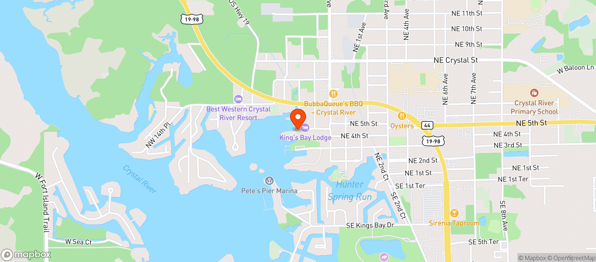 Map showing The Crab Plant