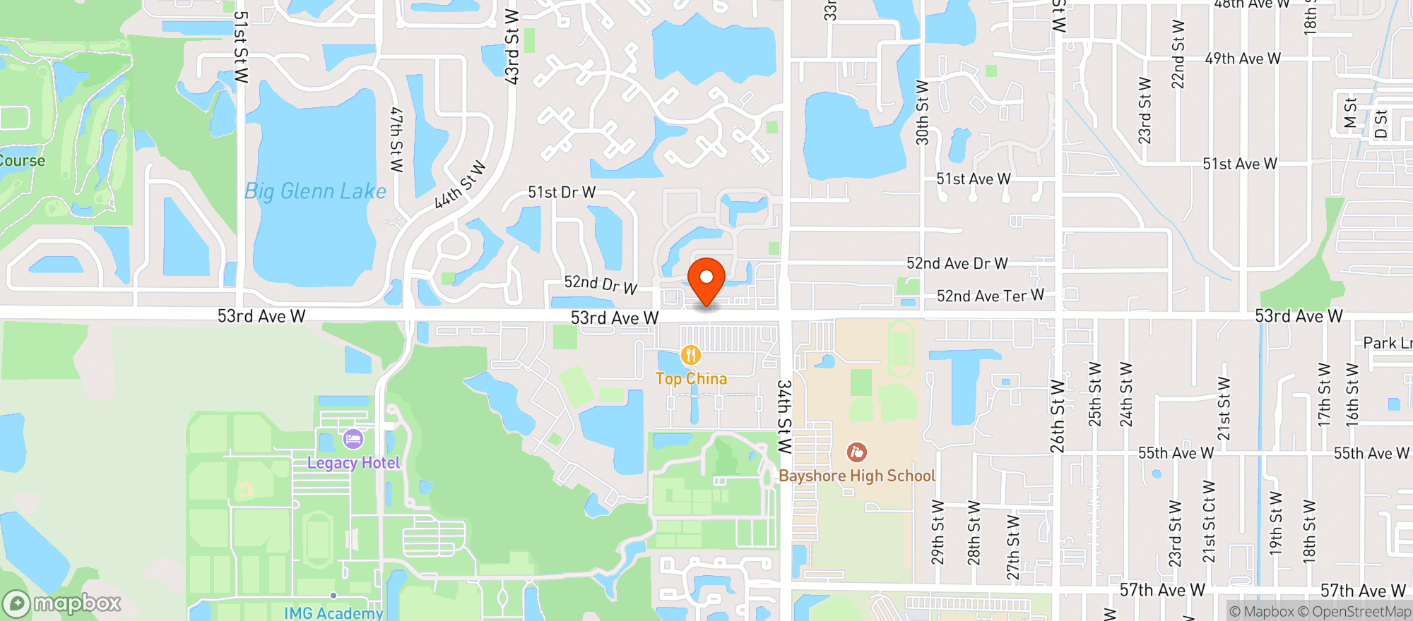 Map showing Roccos Italian Kitchen