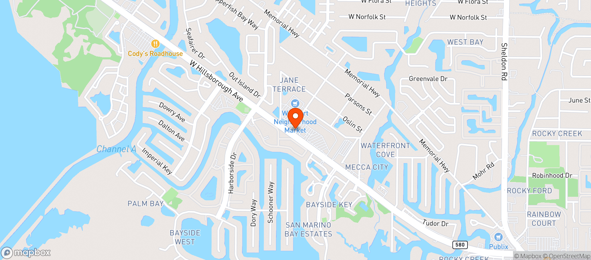 Map showing Circle K
