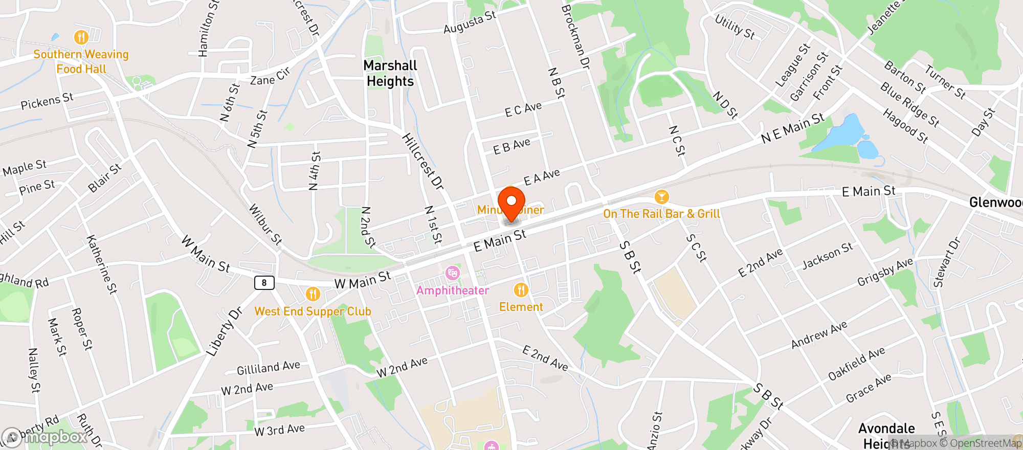 Map showing Xpress Mart