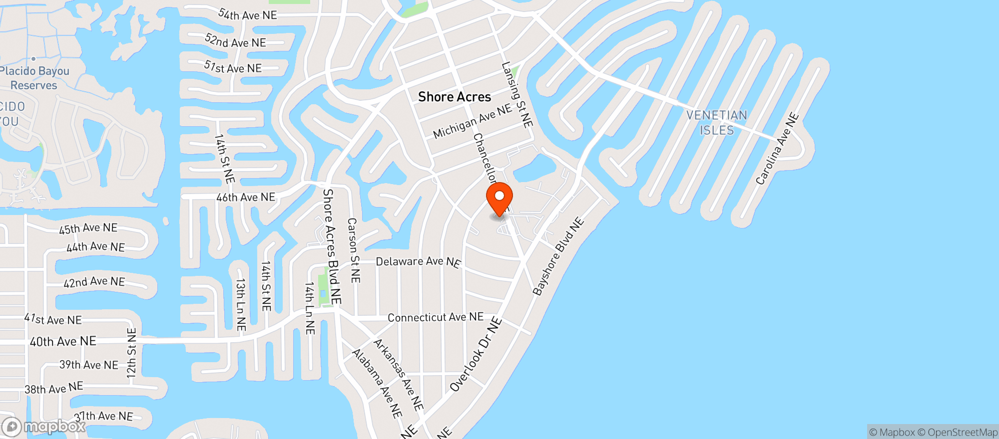 Map showing Islander Market