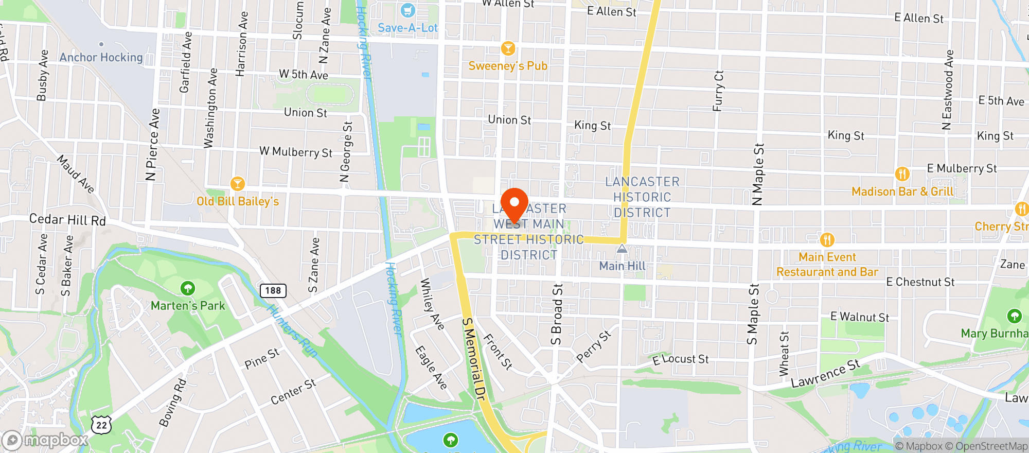 Map showing Ale House 1890