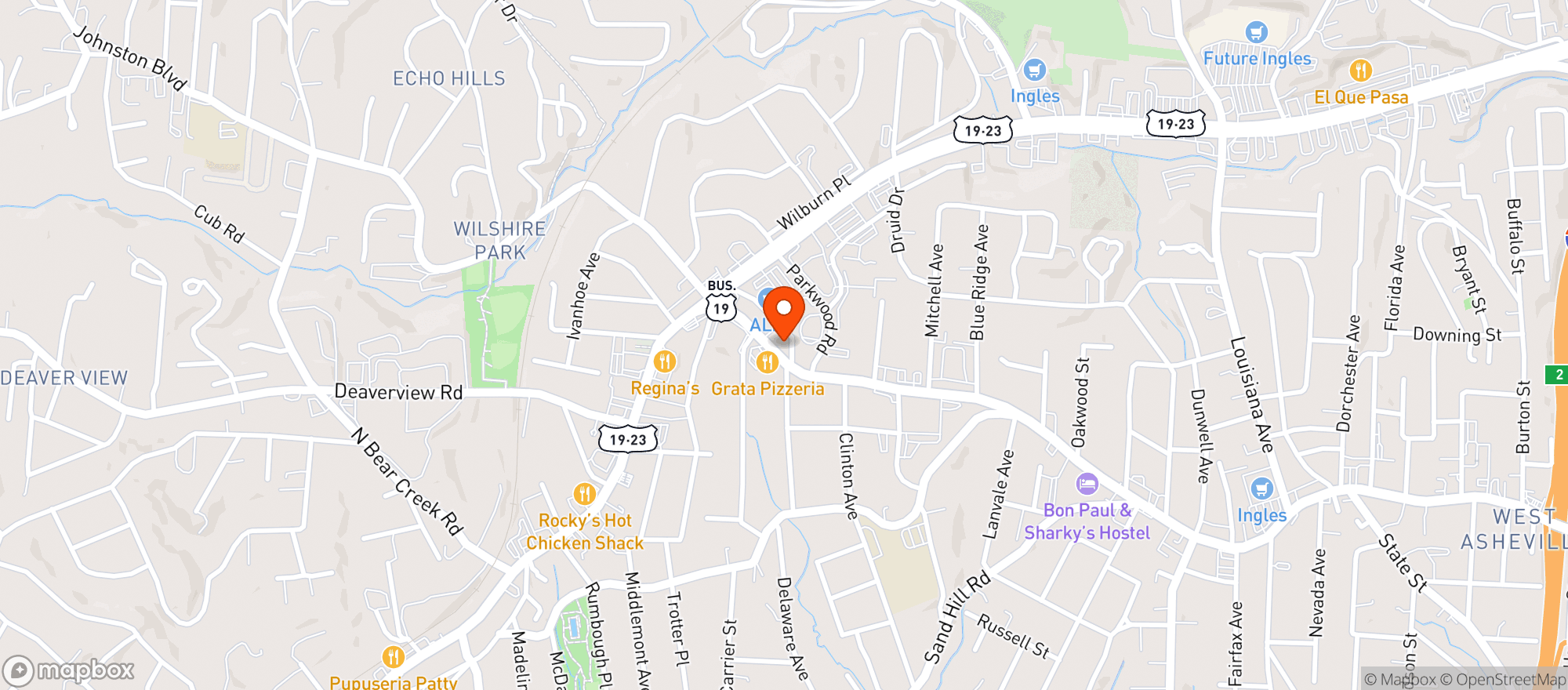 Map showing Odd