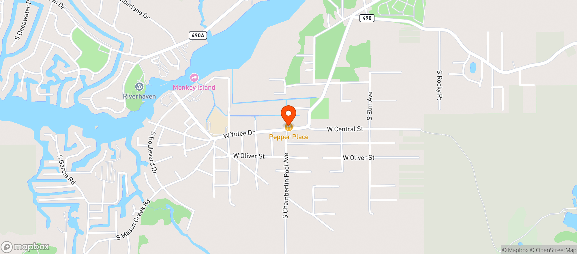 Map showing Jr S Smashburger