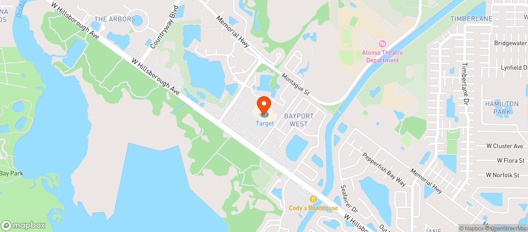 Map showing Supertarget