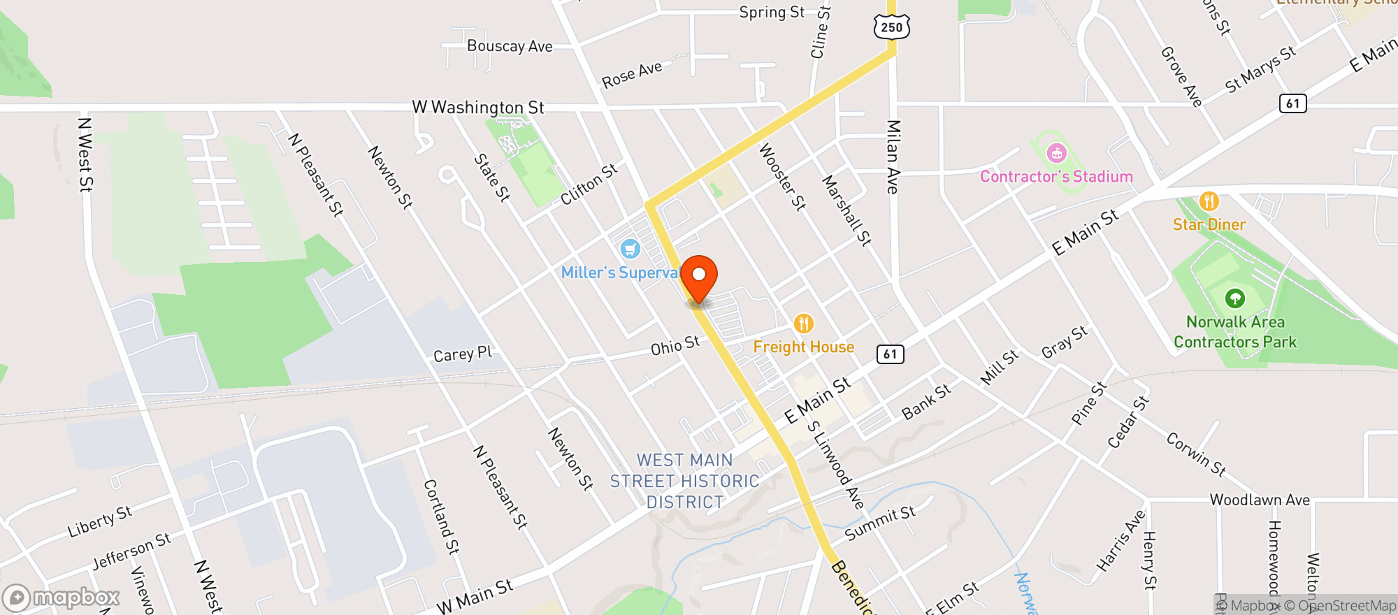 Map showing Discount Drug Mart