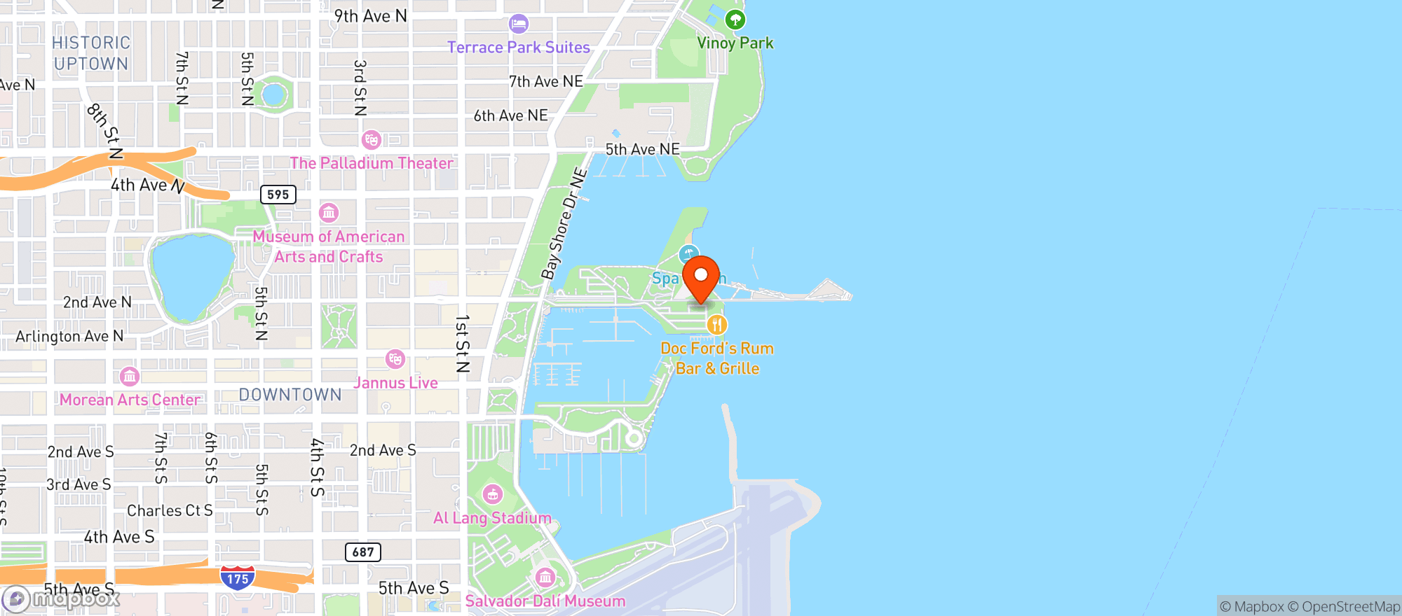 Map showing Teak Driftwood Cafe