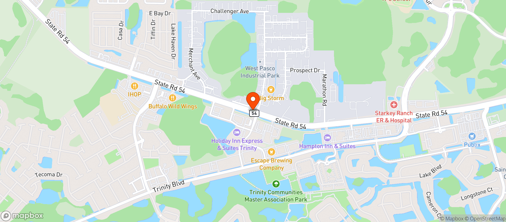 Map showing Vallartas Mexican Restaurant