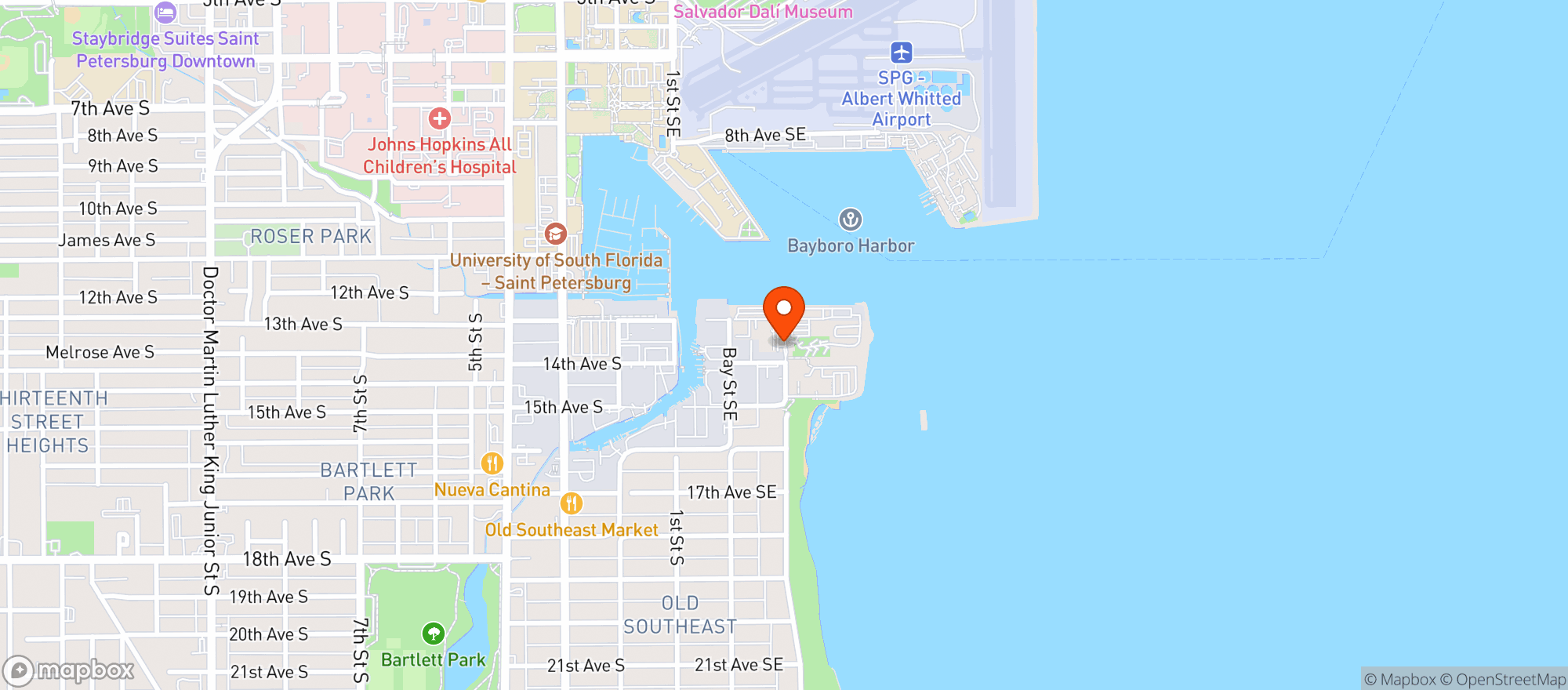 Map showing Uscg St Exchange