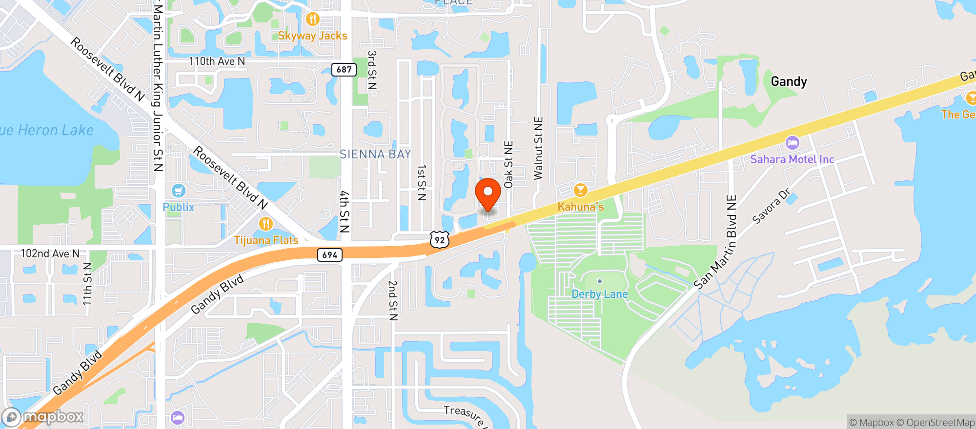 Map showing 4 Play Gentlemans Lounge