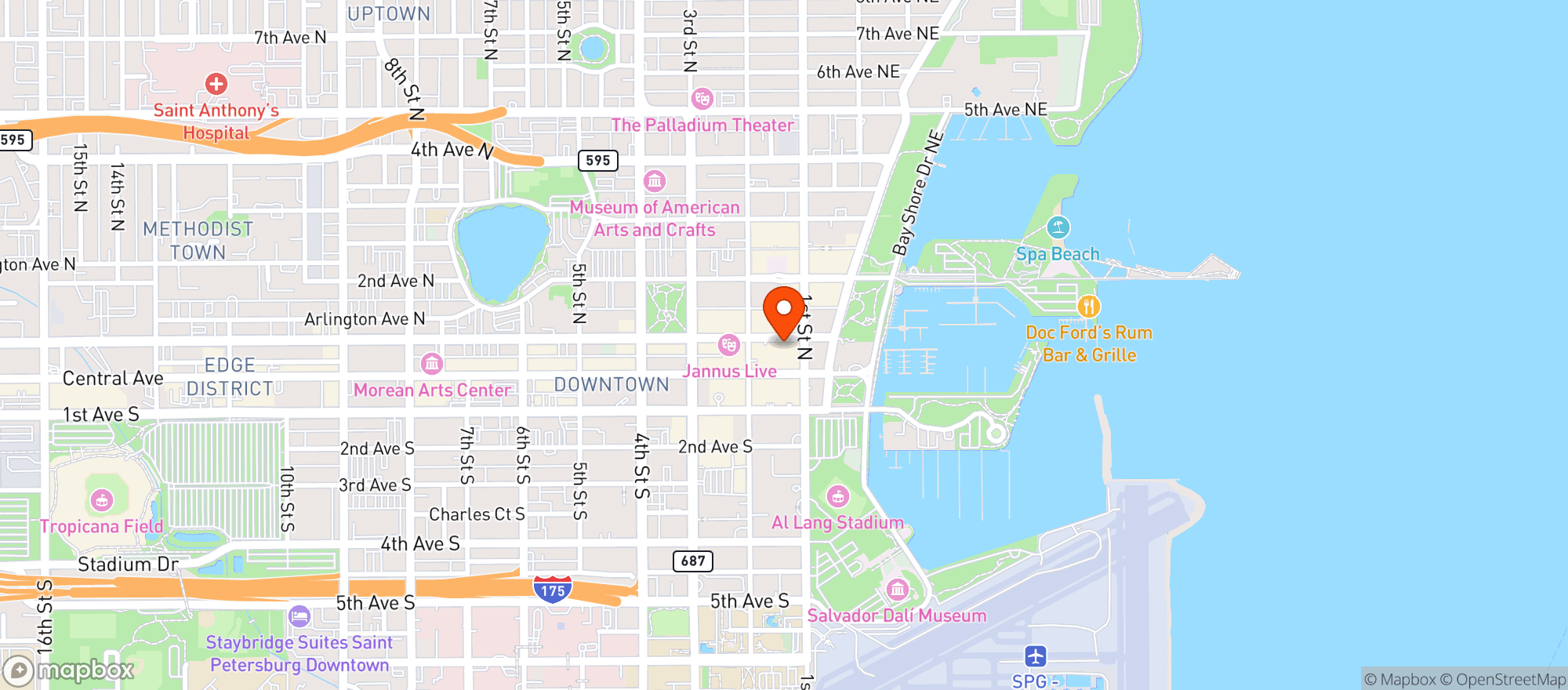 Map showing Tequila Daisy