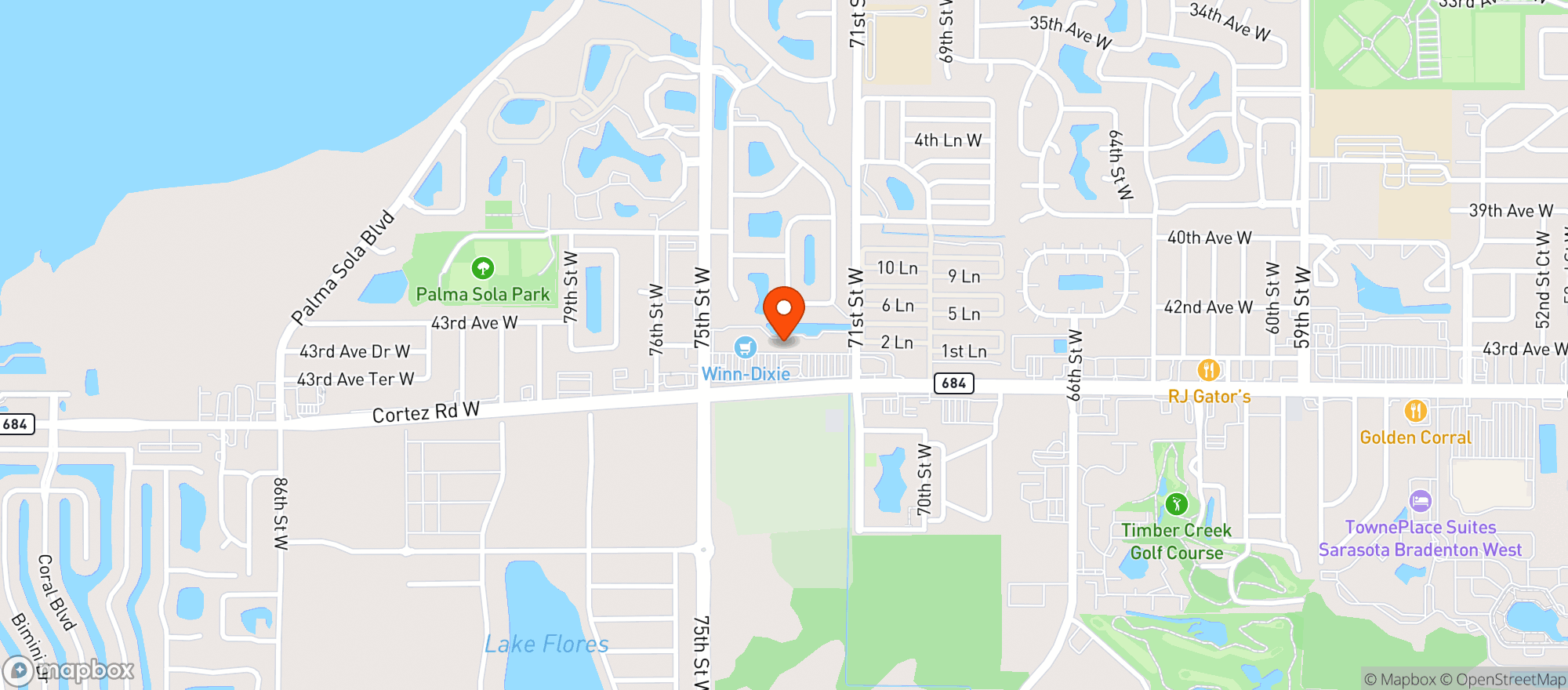 Map showing Sushi & Grill