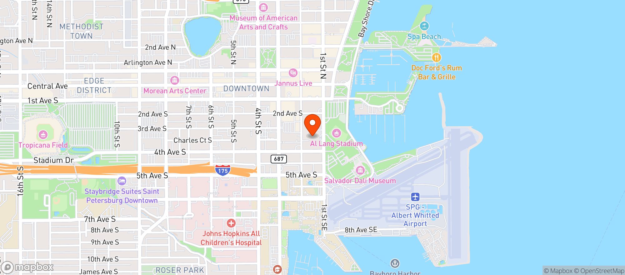 Map showing Hilton