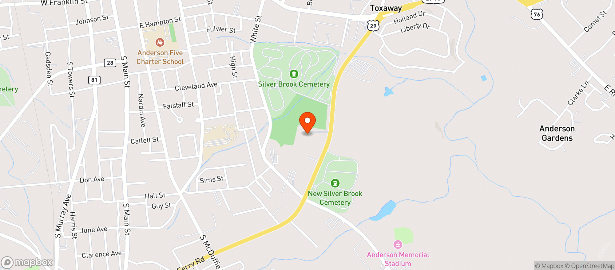 Map showing Carolina Beer Company N #03859