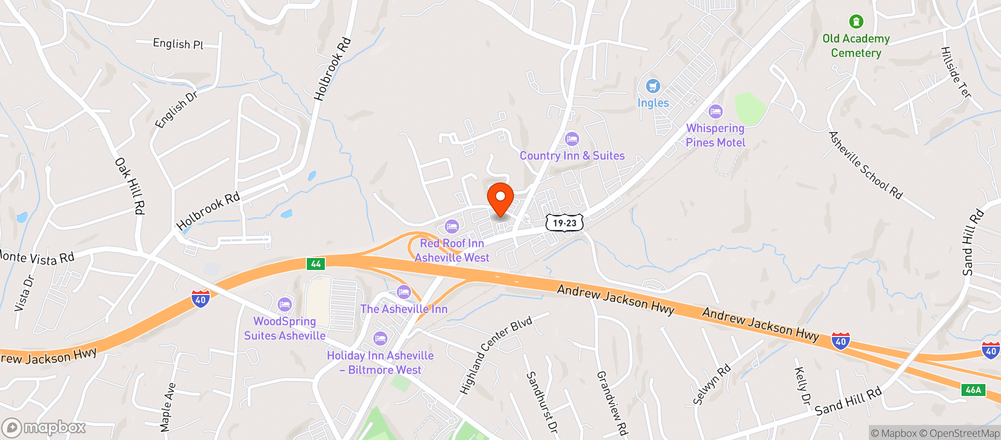 Map showing ROADRUNNER MARKET 6050