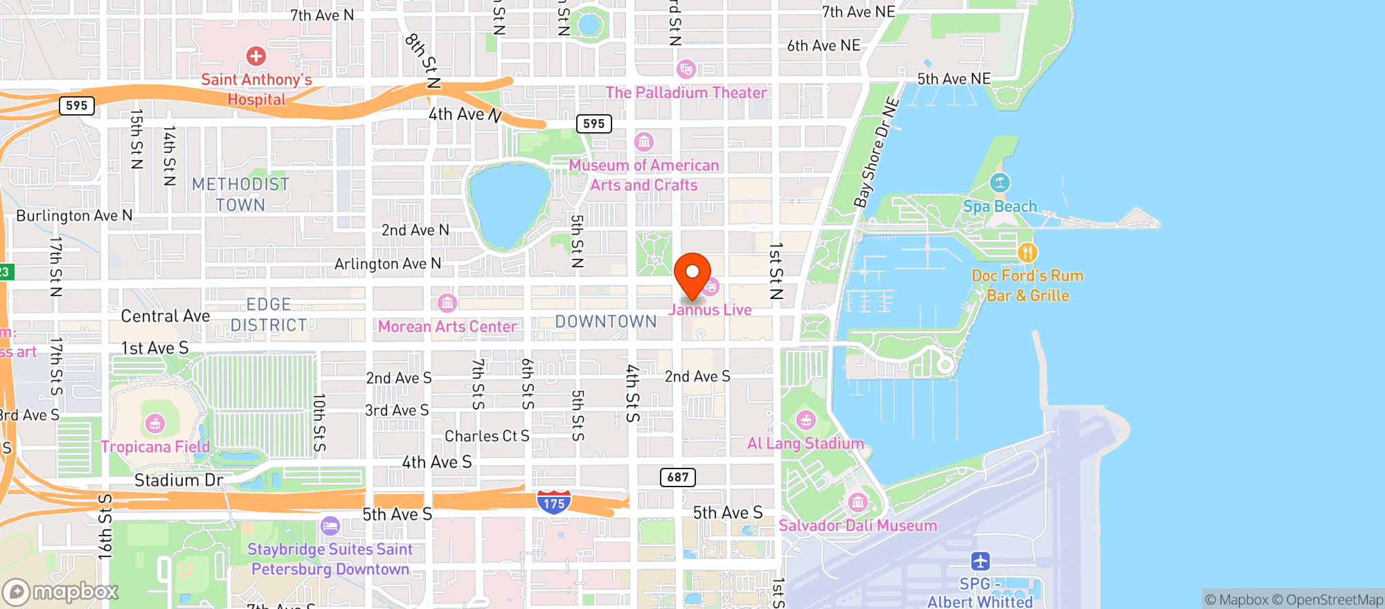 Map showing Central Cigars