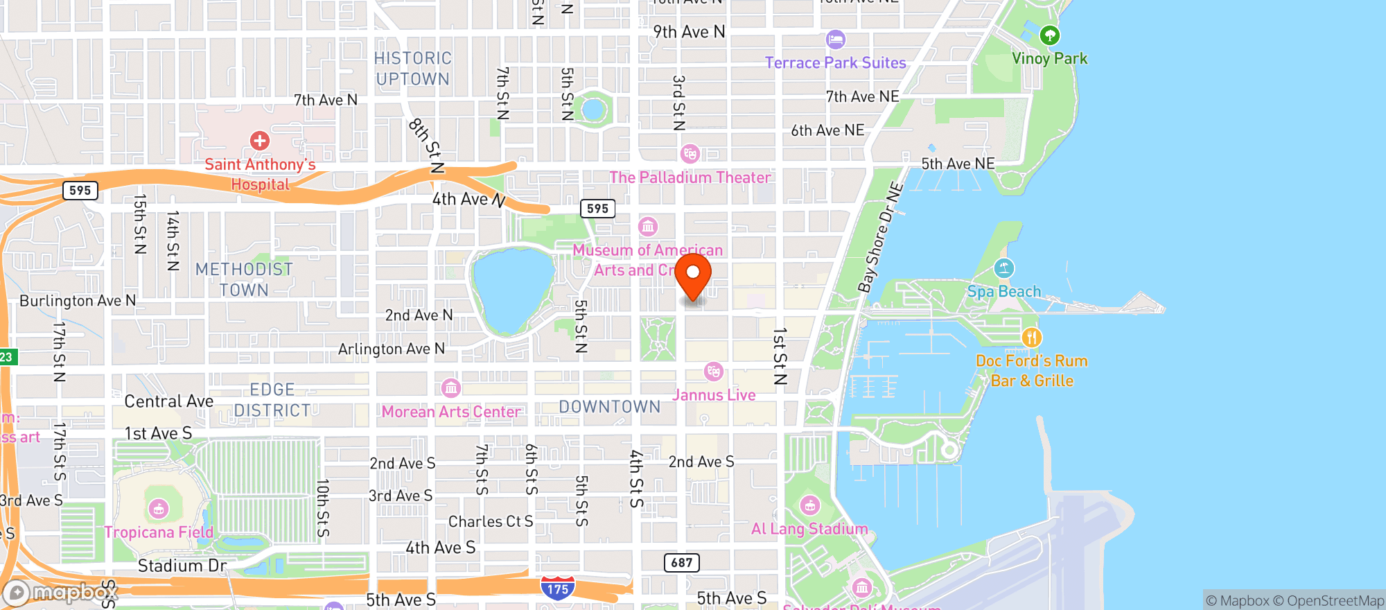 Map showing New Hotel Collections