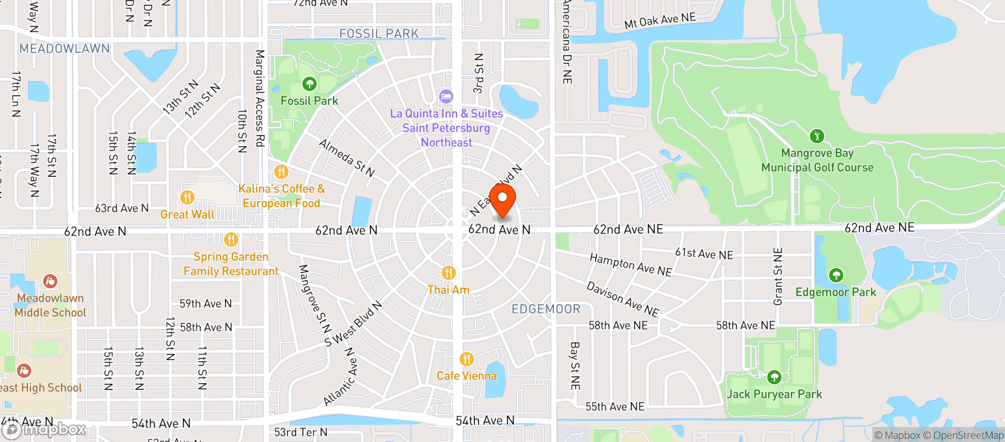 Map showing Save A Step