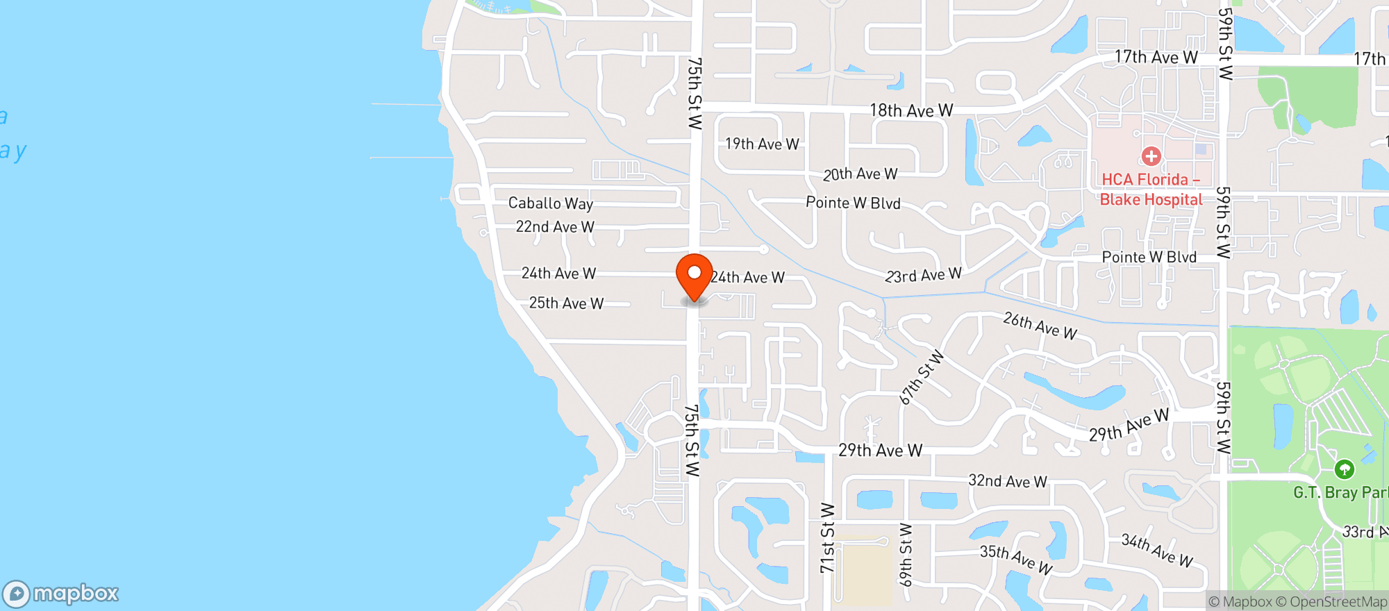 Map showing Elks Lodge