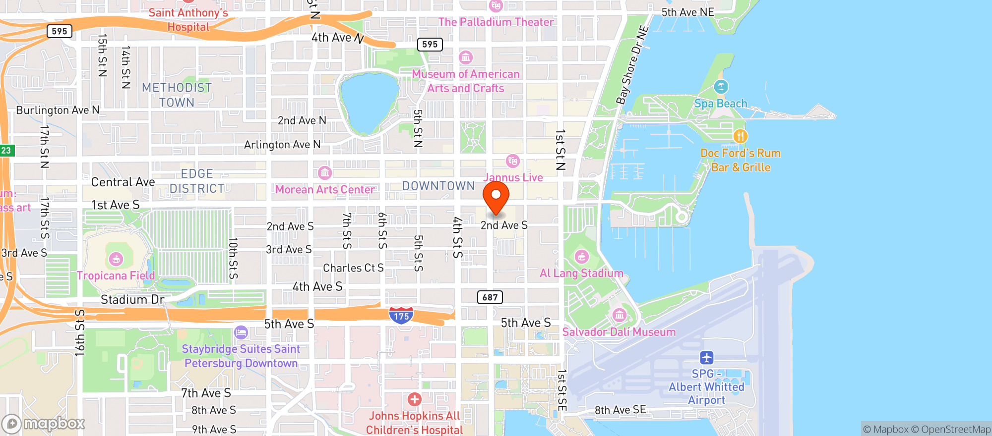 Map showing Red Mesa Cantina 07265