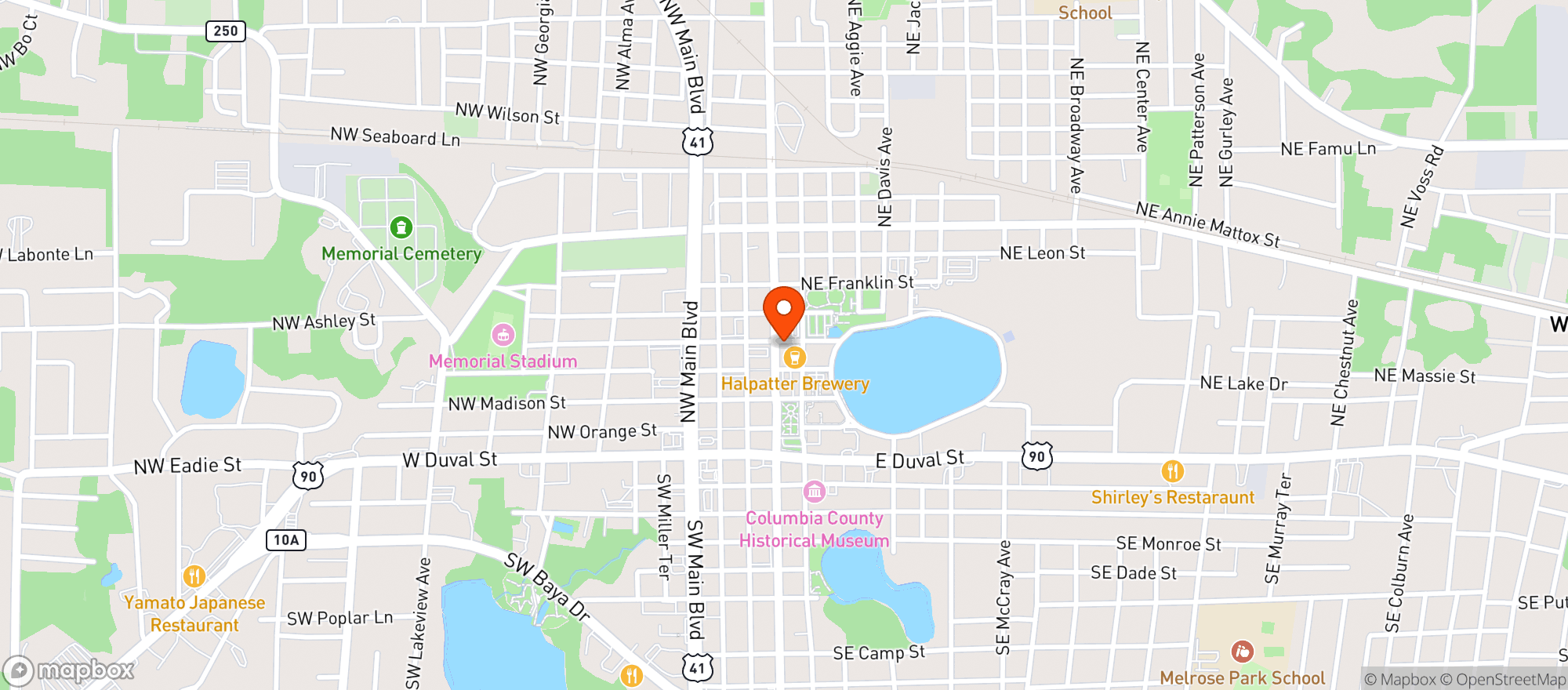 Map showing Marion Street Deli And Pub