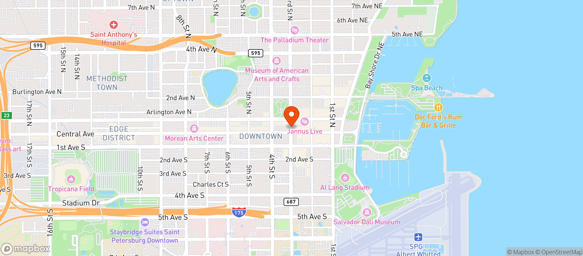 Map showing Mary Margarets Olde Irish Tavern