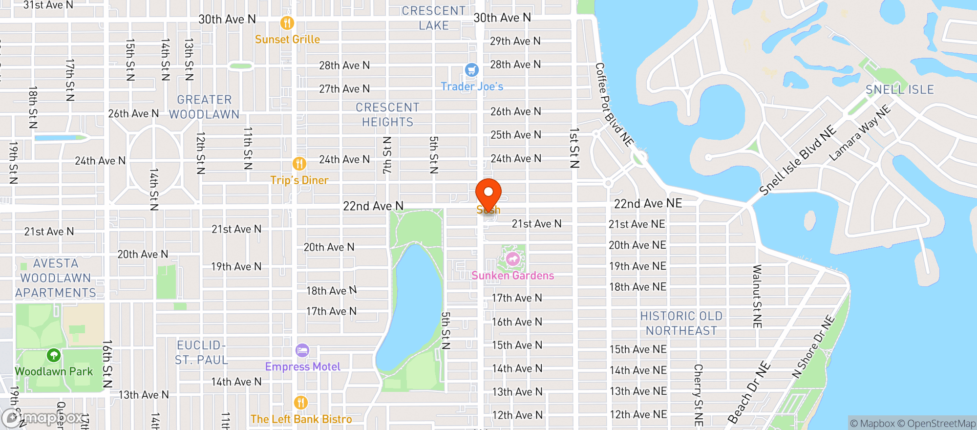 Map showing Beer Box @ Rally