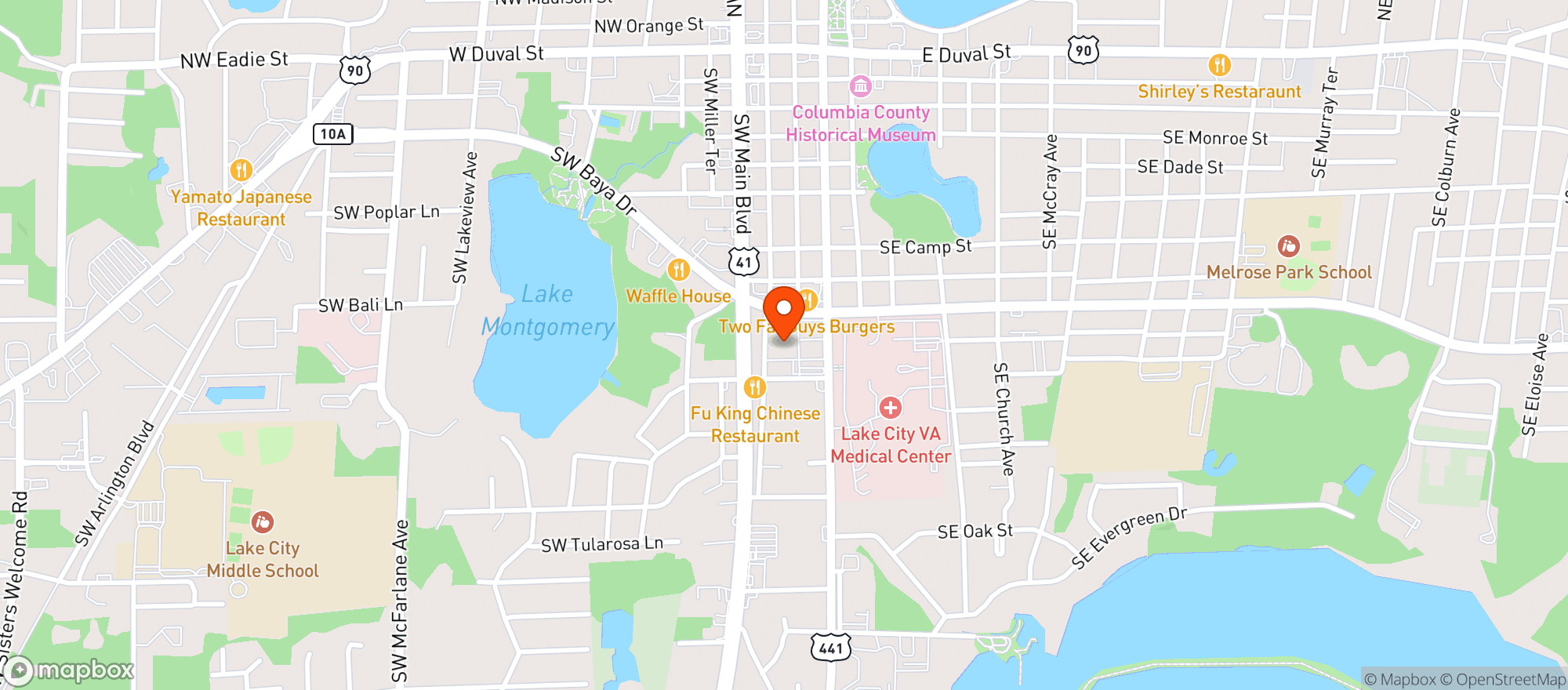 Map showing Winn Dixie - 0081