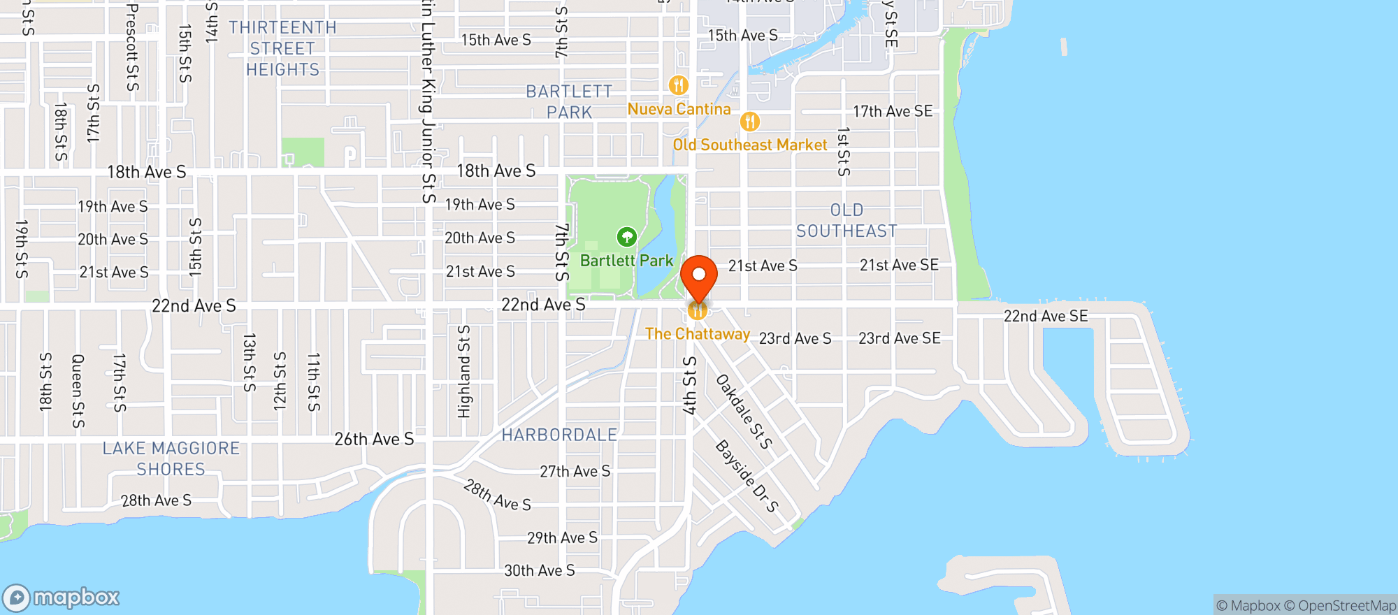 Map showing Chattaway Dr In