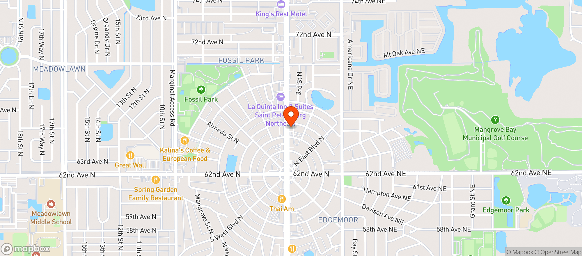 Map showing Rumba Island Bar & Grill