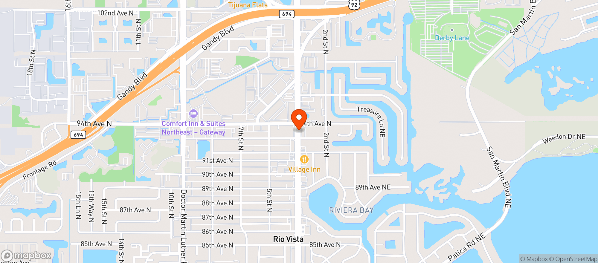 Map showing 4th Street Kava House