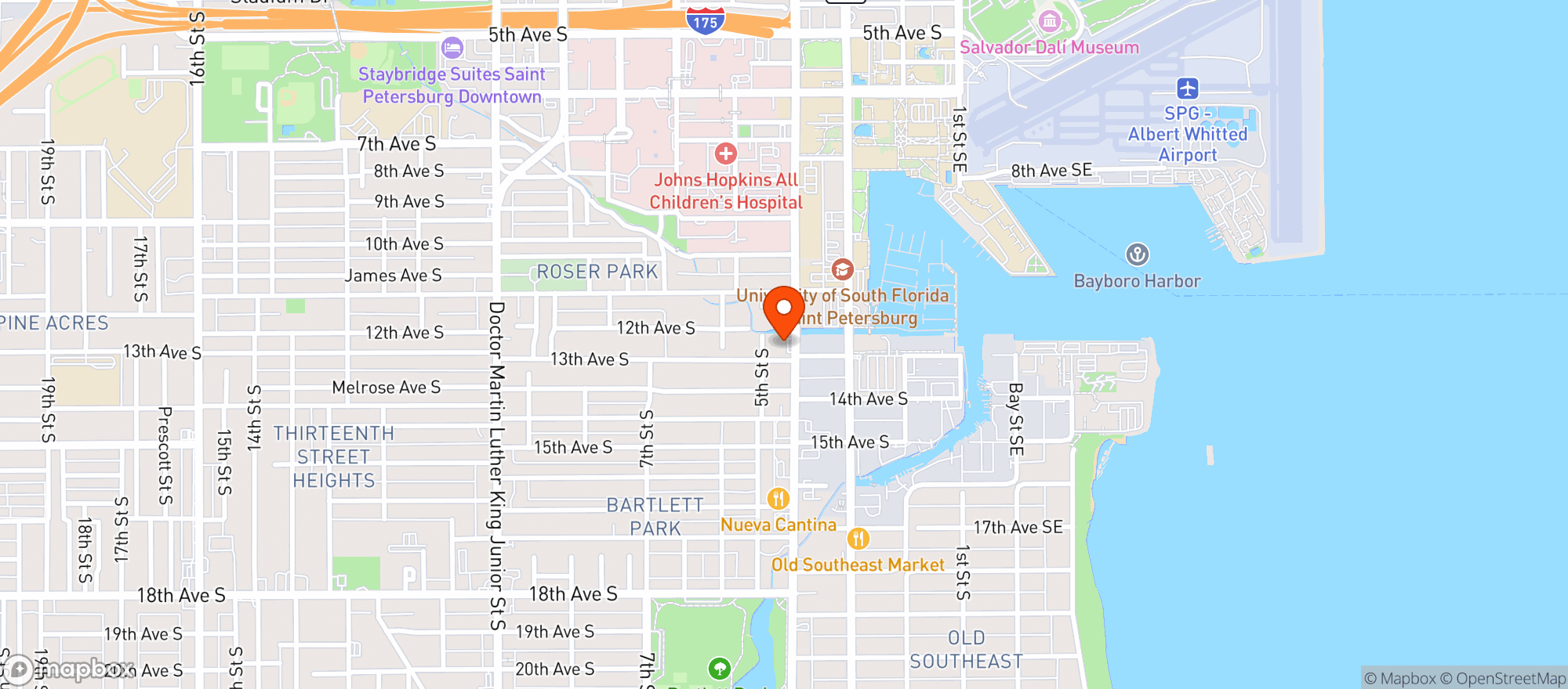 Map showing Nickos Pizza And Subs