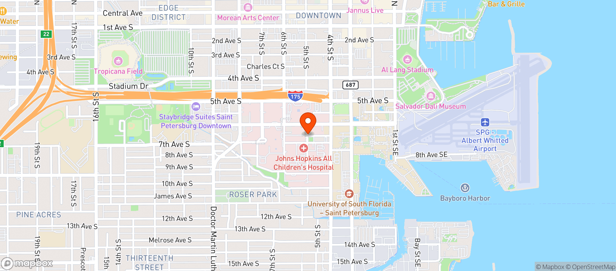 Map showing Peabody Cafe
