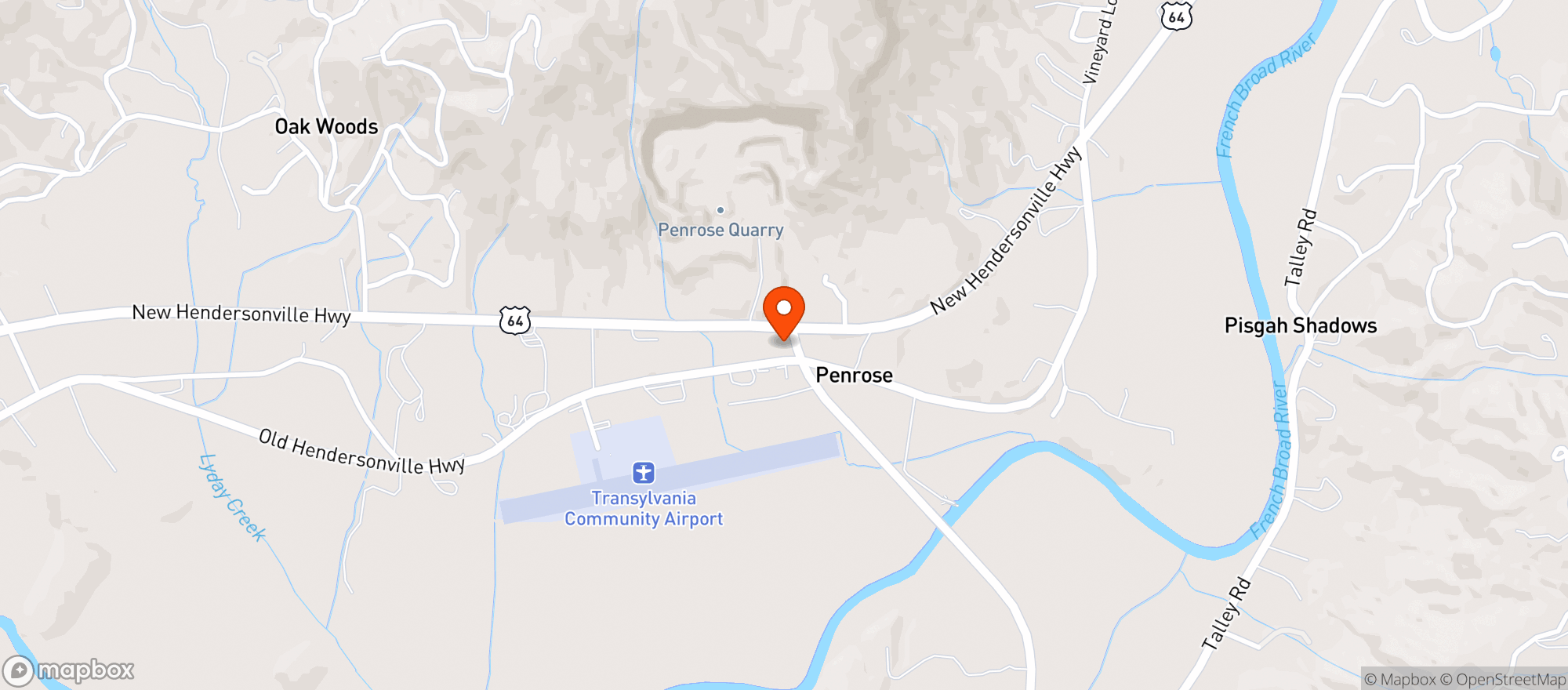 Map showing Triangle Stop #205