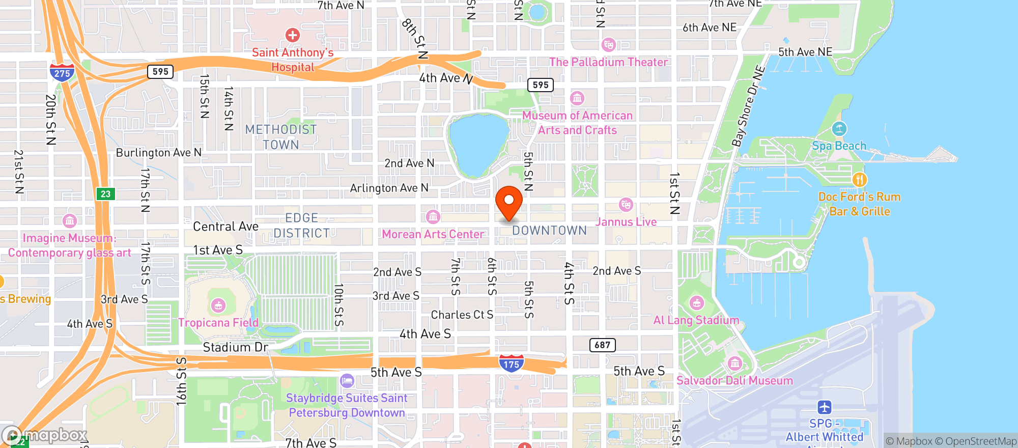 Map showing Brick & Mortar