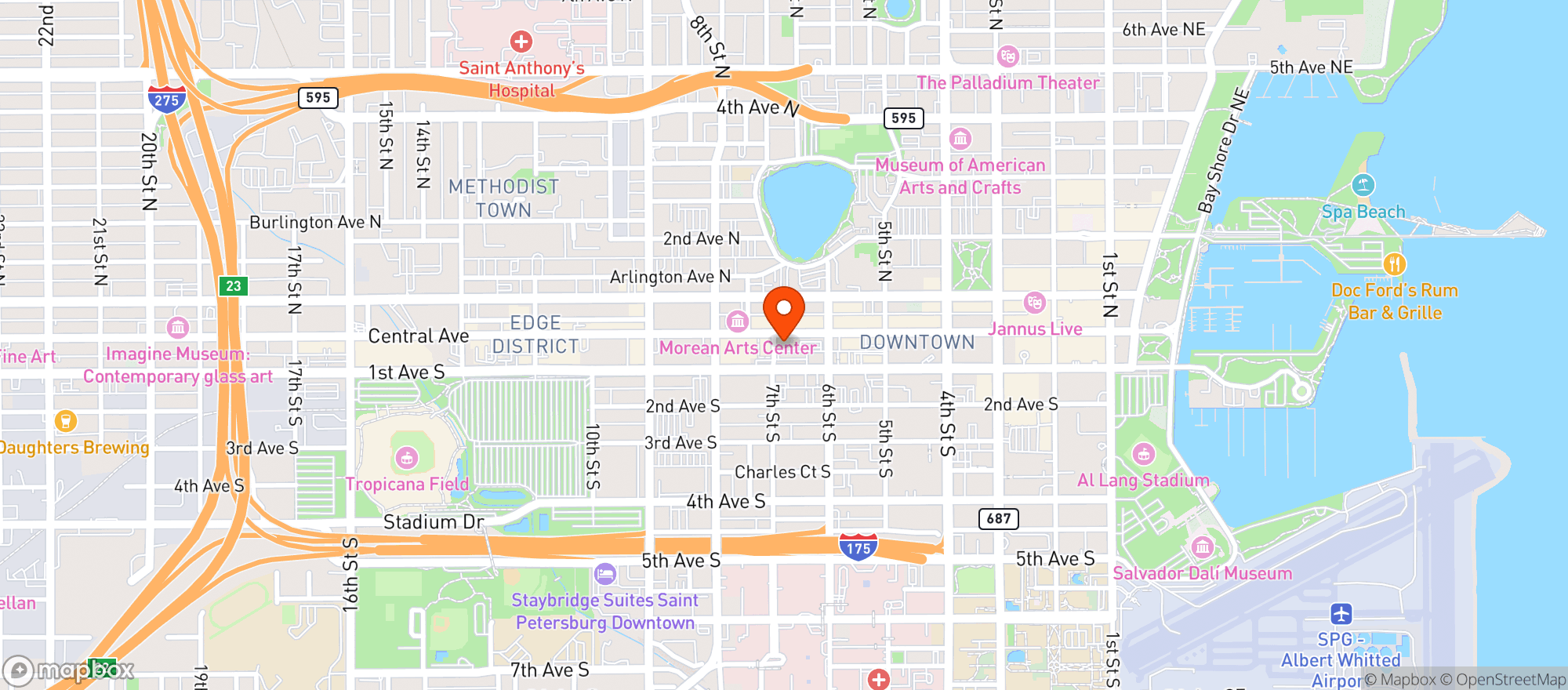 Map showing Colony Grill