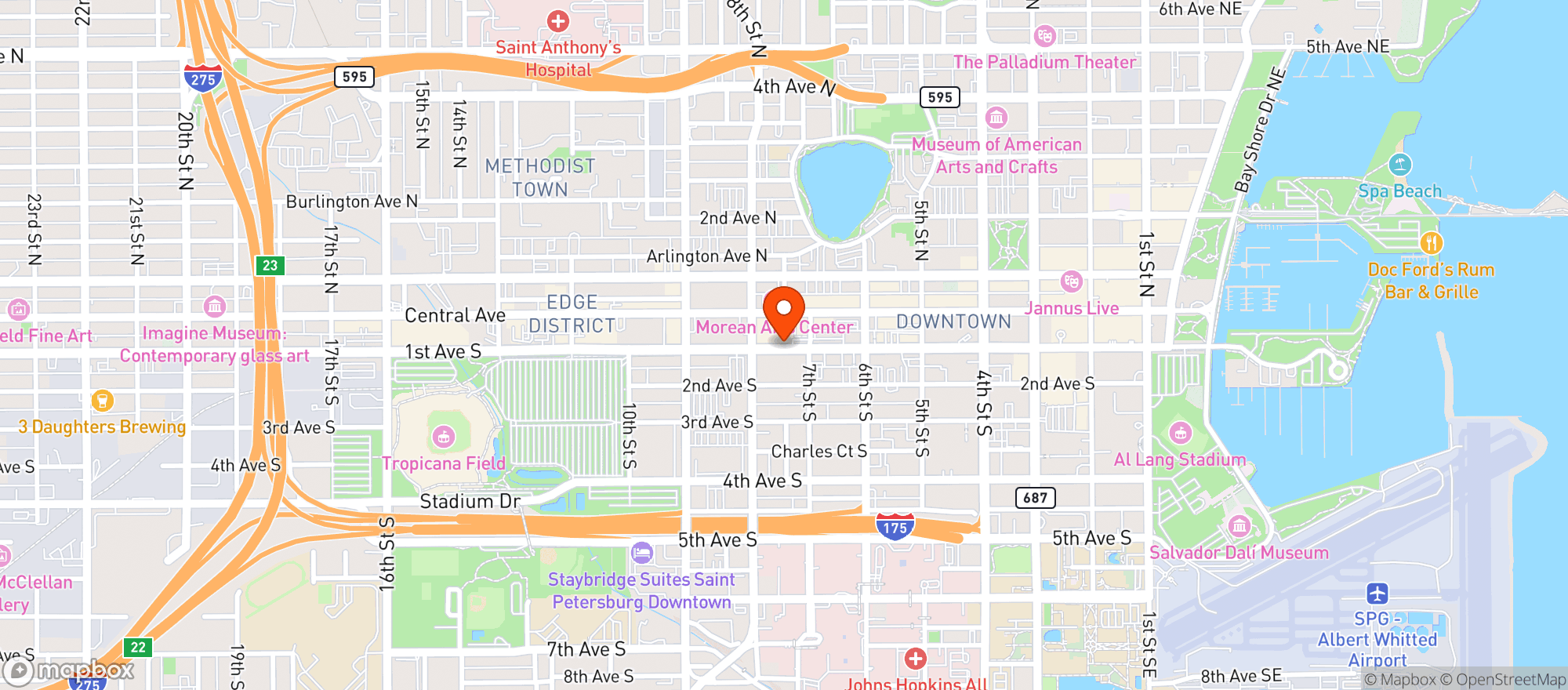 Map showing Publix Super Market
