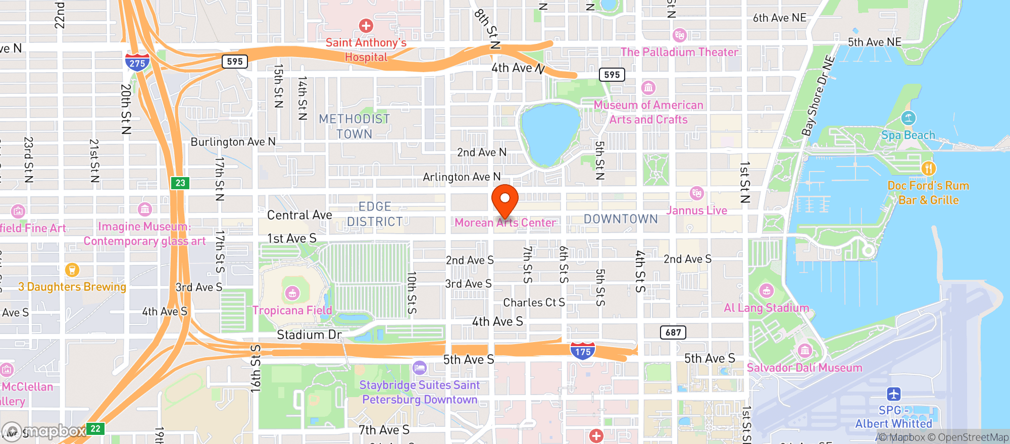 Map showing Publix