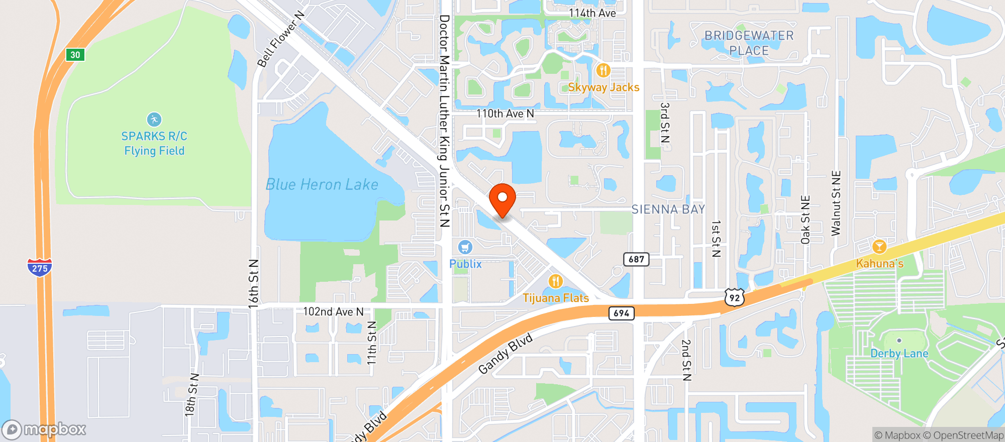 Map showing Gnc