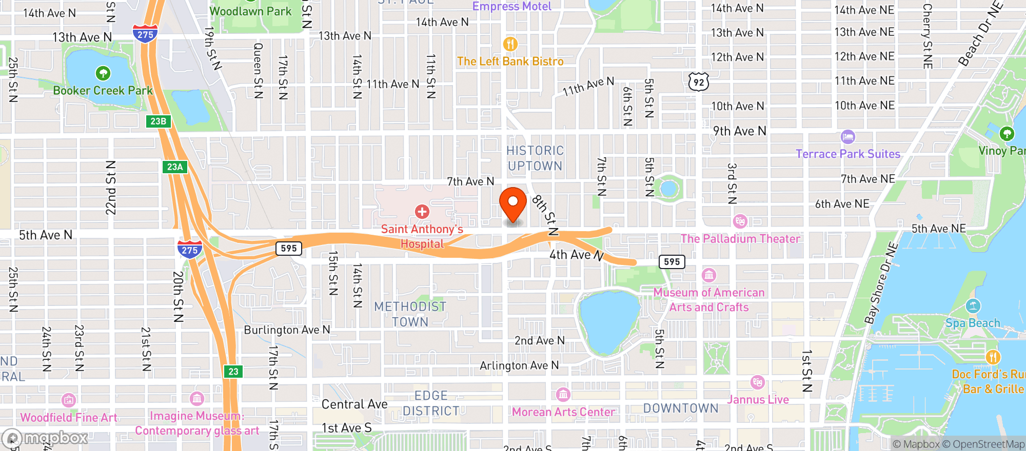 Map showing Herban Flow - Dtsp
