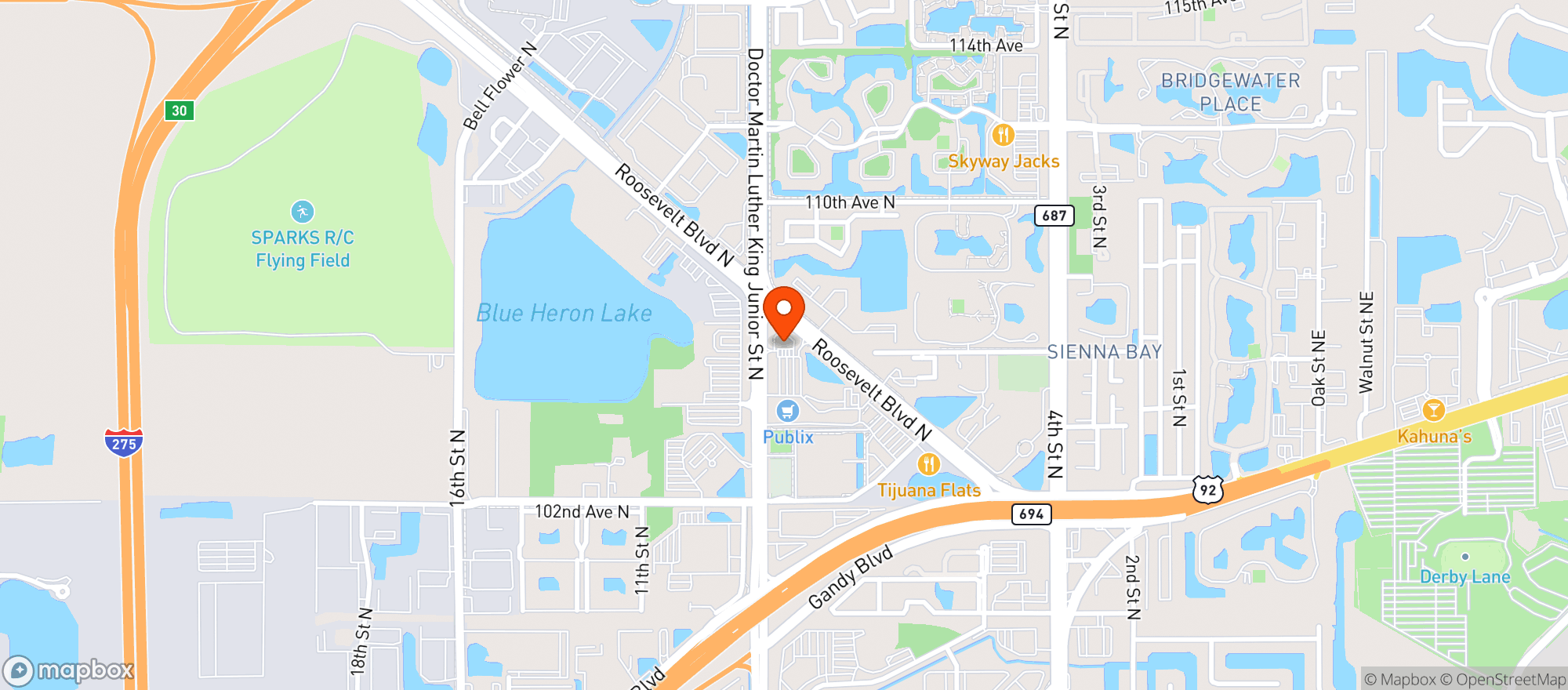 Map showing Circle K 2709800