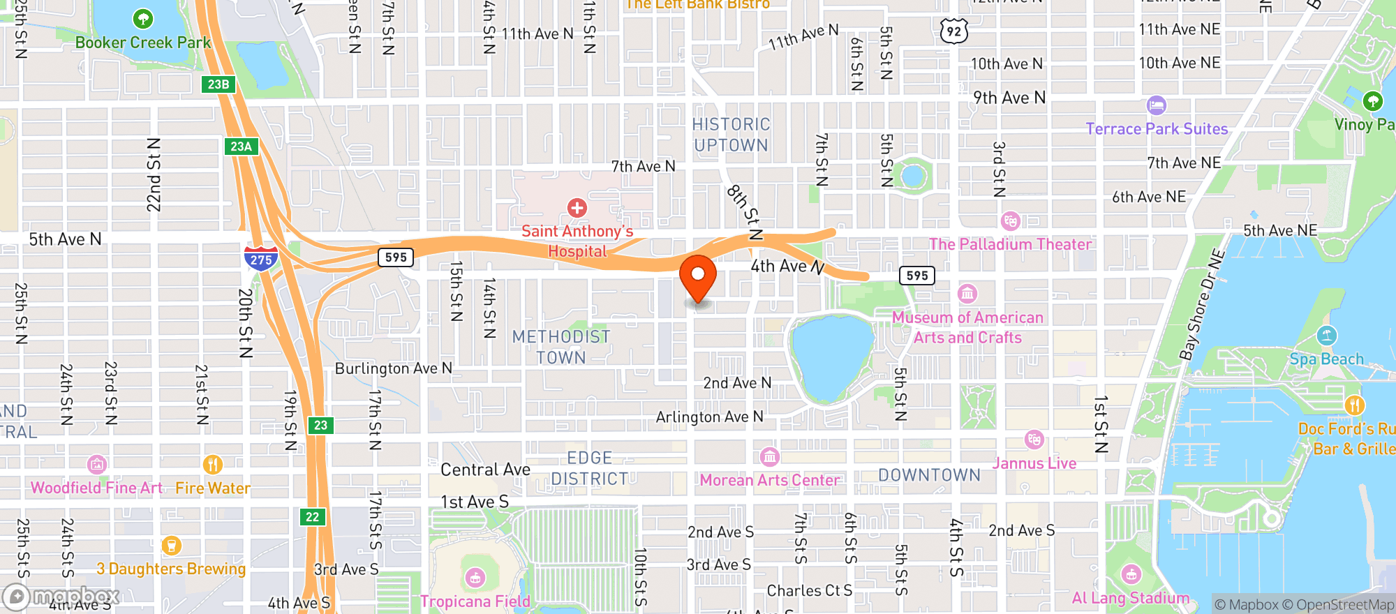 Map showing Magic Mart