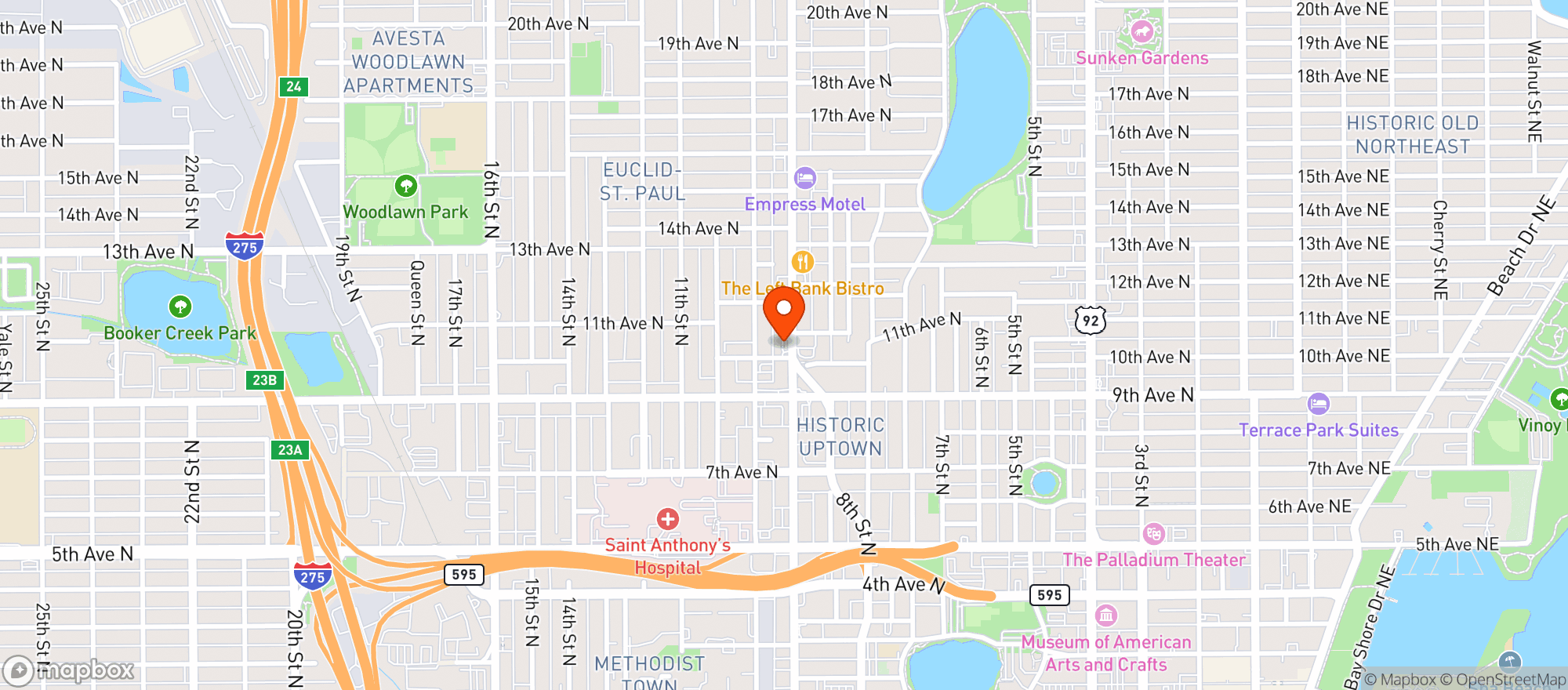 Map showing Sneh Food Mart
