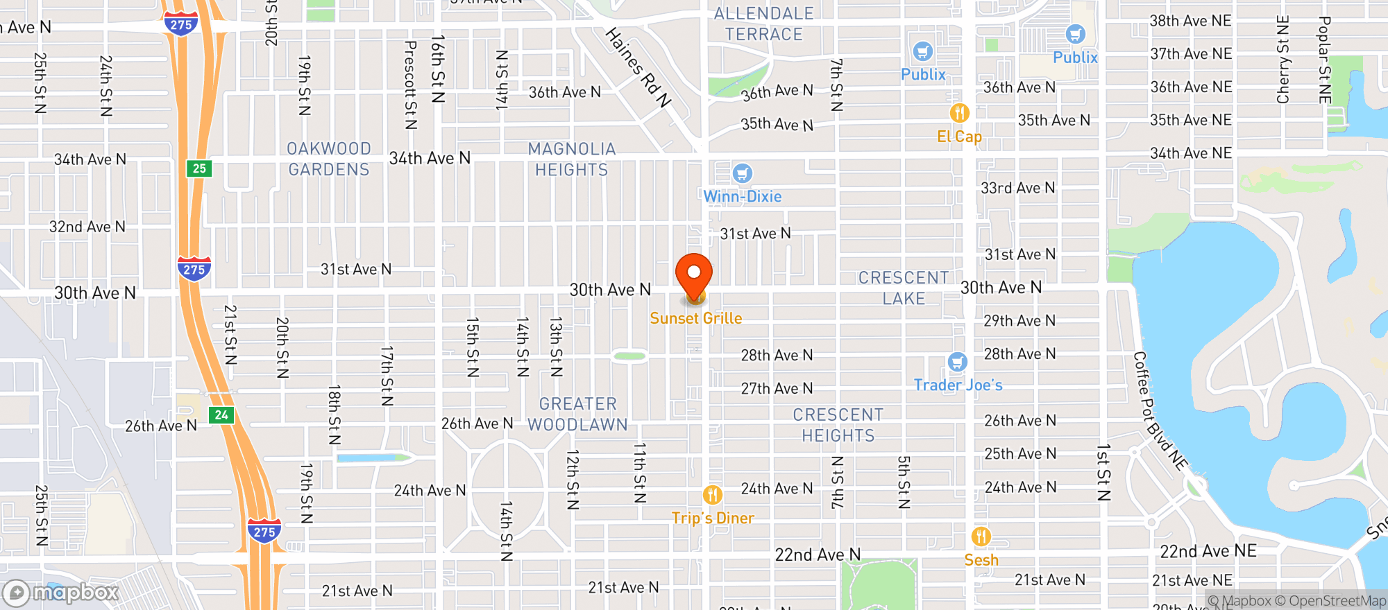 Map showing 86 Wine Bar