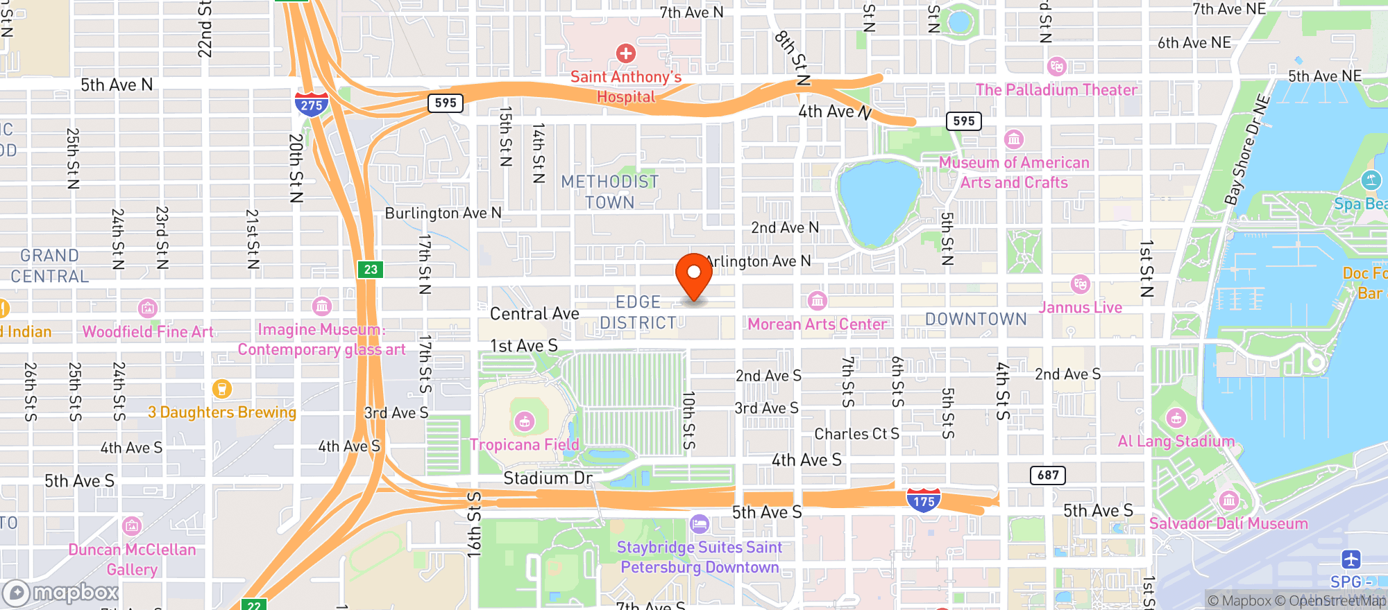 Map showing Grassroots Kava House-28972