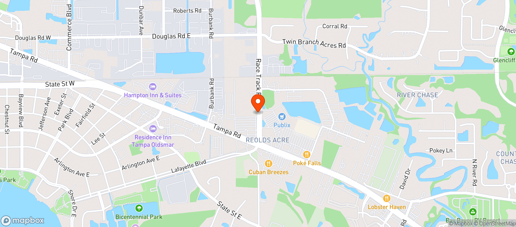 Map showing Her Bar