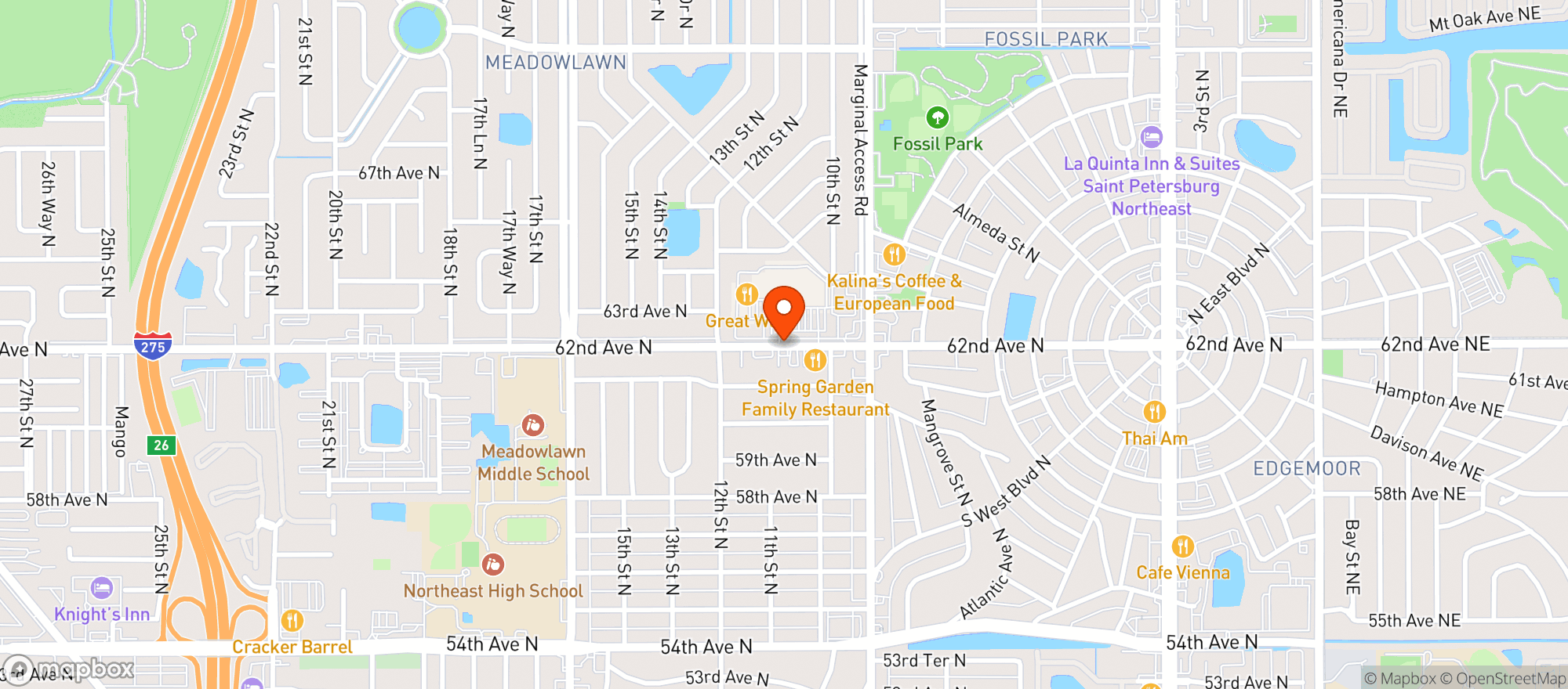 Map showing Winn Dixie Liquor